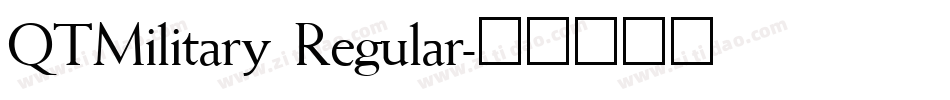 QTMilitary Regular字体转换